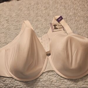 Elegant White Full-Coverage Bra 50C